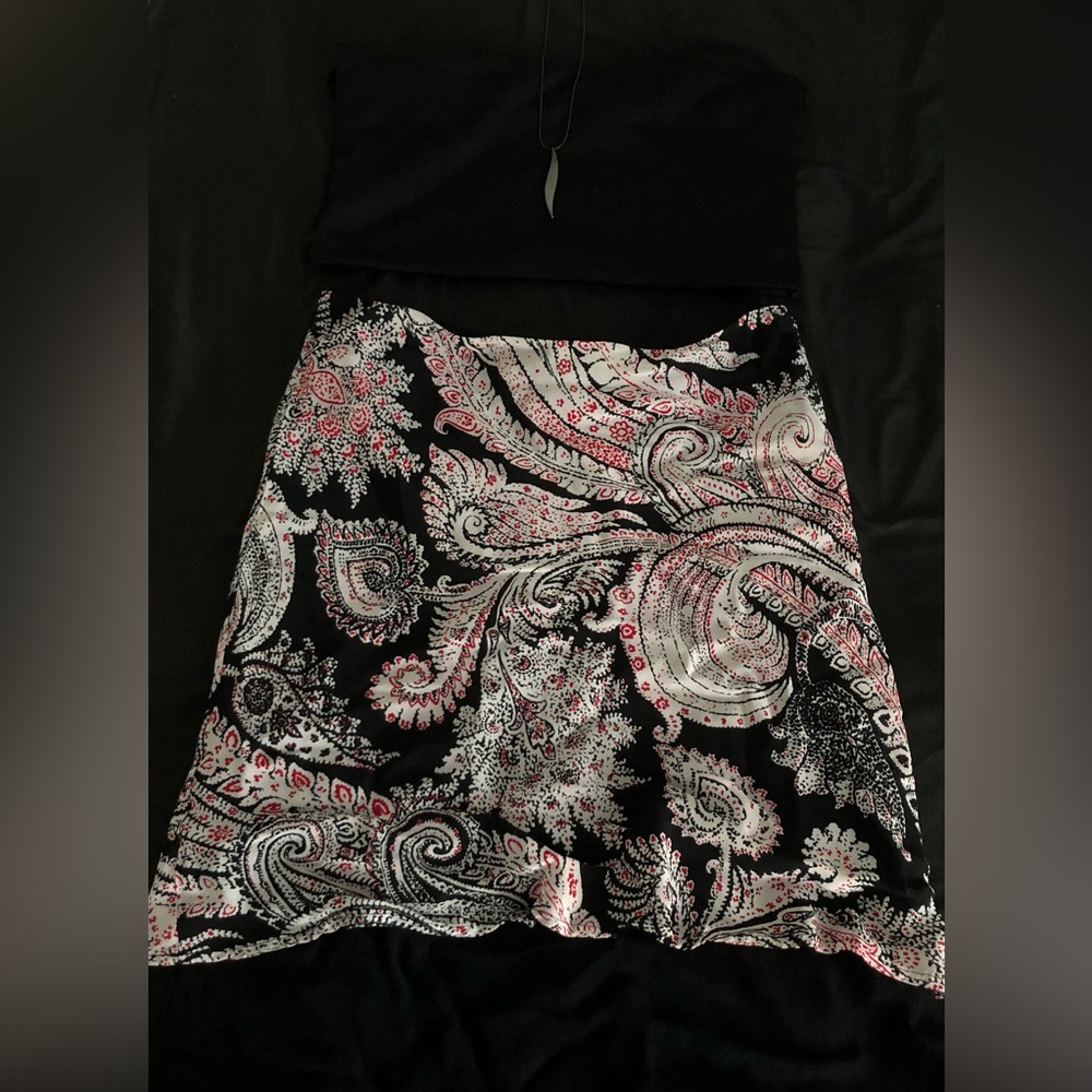 Midi Skirt with paisley detail